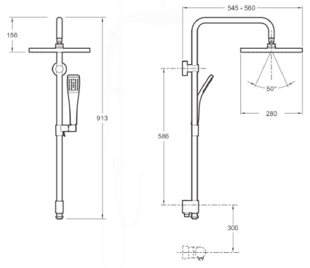 Душевая система Jacob Delafon EO E11716-CP Хром 