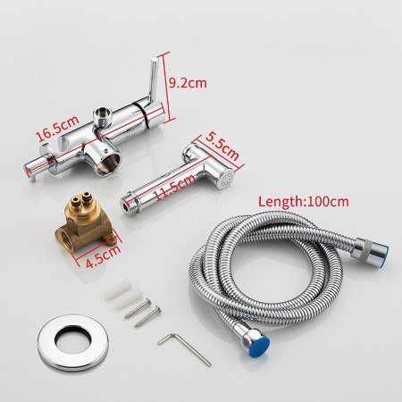 Гигиенический душ со смесителем Frap F7507 Хром 