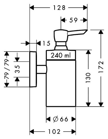 Дозатор Hansgrohe PuraVida 