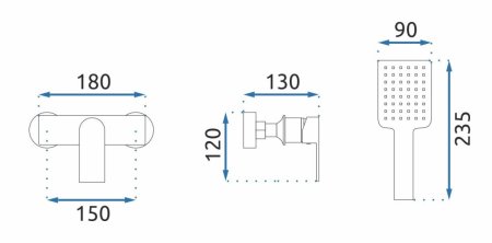 Смеситель для душа Rea Urban REA-B9913 