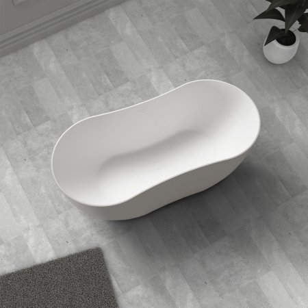 Ванна из искусственного камня ABBER Stein AS9604 белая матовая 