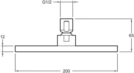 Верхний душ Jacob Delafon Katalyst E13695-CP Хром 