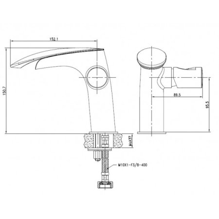 Смеситель для раковины Landberg LB-91823 Хром 