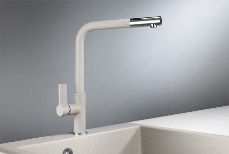 Смеситель Granula GR-2501 для кухонной мойки, базальт 