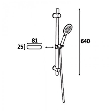 Стойка для душа ViEiR VR066 Сатин 