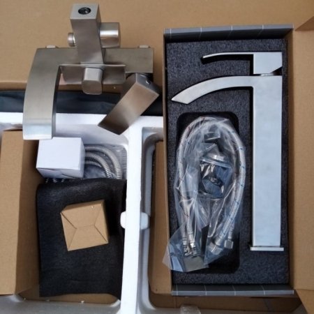 Душевая система с верхним душем HANSEN H33044G Сатин 