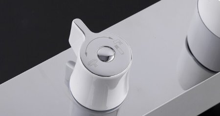 Душевая система Gappo G02-8 G2402-8 Белая Хром 