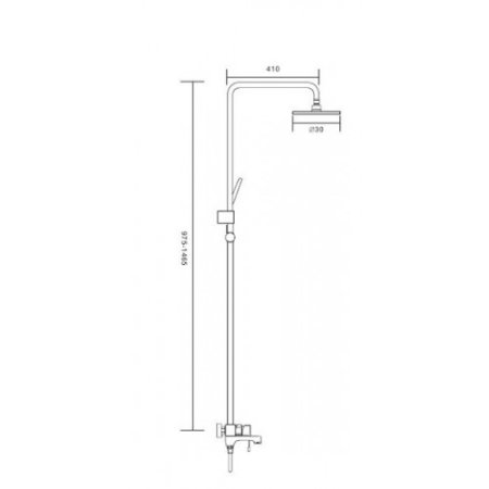 Душевая система Gappo G02-8 G2402-8 Белая Хром 