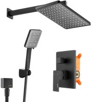 Душевая система Swedbe Platta 5555B Черная матовая