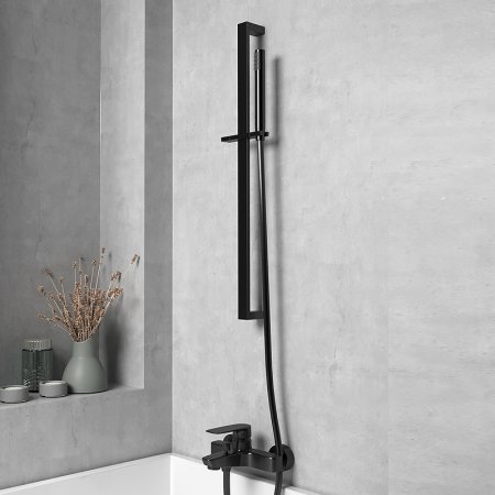 Душевая штанга Paini 50PZ129QQRI Черная матовая 