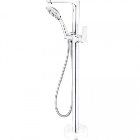 Смеситель для ванны напольный GANZER GZ21081F WHITE/CHROME 