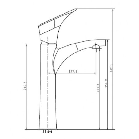 Смеситель для раковины Kaiser Calla 71111 Хром 