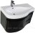Тумба с раковиной Aquanet Сопрано 95 L черный (3 ящика) 