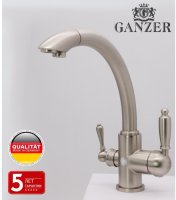 Cмеситель для кухни под фильтр GANZER REIN GZ16031G SATEEN