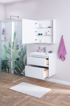 Зеркало-шкаф Aquanet Латина 70 белый 