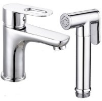 Cмеситель для раковины с гигиенической лейкой ViEiR V243551 Хром