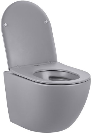 Унитаз Vincea Globo VT1-14SMG подвесной Серый матовый с сиденьем Микролифт 