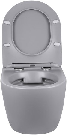 Унитаз Vincea Globo VT1-14SMG подвесной Серый матовый с сиденьем Микролифт 