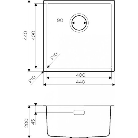 Мойка кухонная Omoikiri Tadzava 44-U/I-IN Ultra нержавеющая сталь 