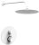 Душевая система Paffoni Light KITLIQ013BO с термостатом Белая матовая 