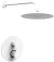 Душевая система Paffoni Light KITLIQ013BO с термостатом Белая матовая 