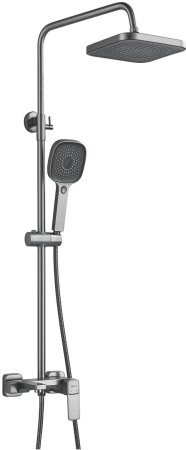 Душевая система Shevanik S9736T, оружейная сталь 