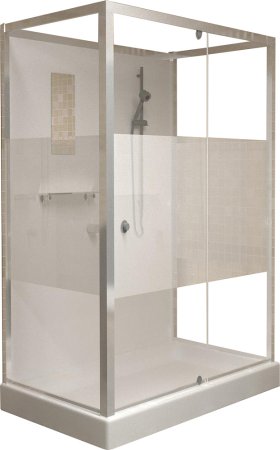 Душевая кабина RGW Andaman OLB-207 100х80 см, профиль хром 