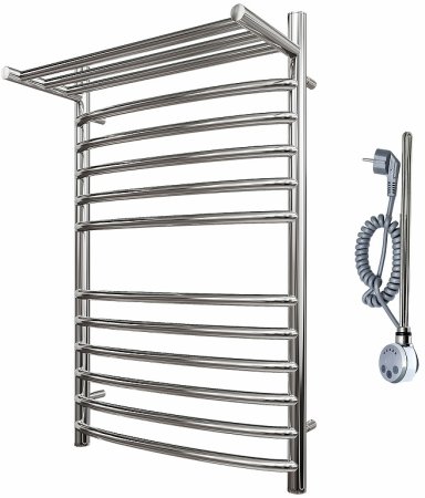 Электрический полотенцесушитель Point Альфа PN05158SPE П11 500x800 с полкой левый/правый Хром 