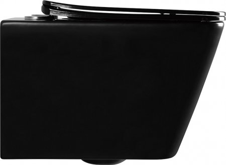 Унитаз Abber Rechteck AC1200MB подвесной Черный матовый с сиденьем Микролифт 