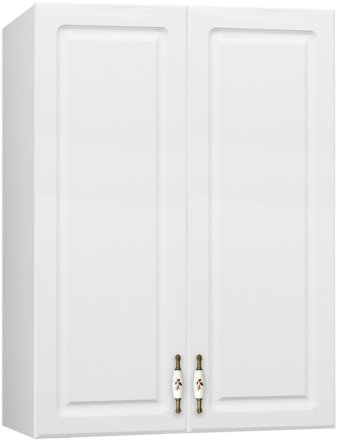 Шкаф Style Line Олеандр 2 60 Люкс подвесной Белый глянец 