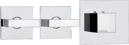 Термостат Bossini Rectangular 2 Outlets LP Z033203 для ванны с душем, хром 