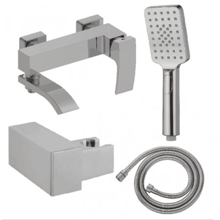 Смеситель для ванной Felice 2040 B Белый / Хром 