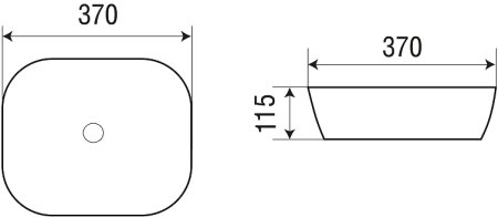Раковина-чаша WeltWasser Elbach 2184 MB 37 10000004527 Черная матовая 