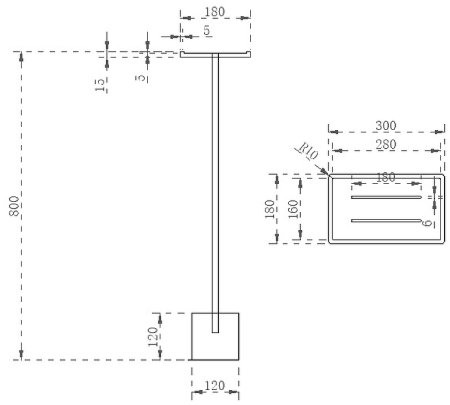 Напольная стойка Abber Stein AS1635 Белая 