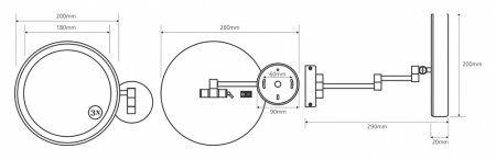 Косметическое зеркало Bemeta 112101142 
