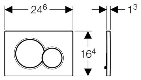 Кнопка смыва Geberit Sigma 01 115.770.21.5 хром 