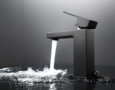 Смеситель ABBER Daheim AF8210B для раковины, черный матовый 