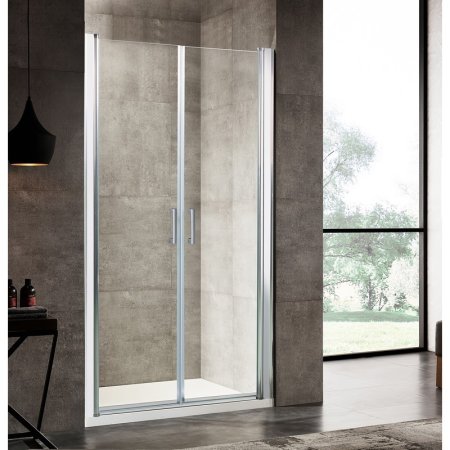 Душевая дверь в нишу River Suez 90 МТ 10000001536 профиль Матовый хром стекло матовое 