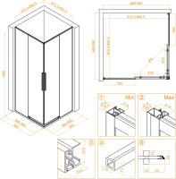Душевой уголок RGW SV-31B 900x900