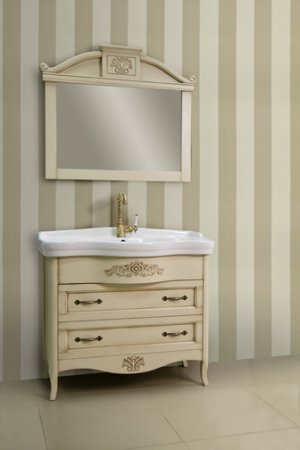 Зеркало BelBagno Primavera bianco antico 