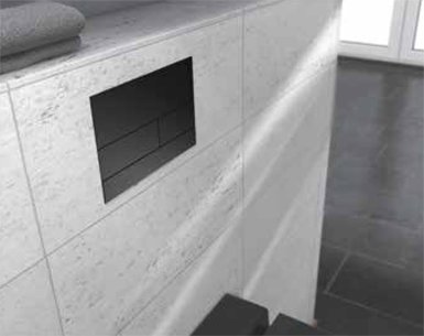 Кнопка смыва TECE Square II 9240833 черная матовая 