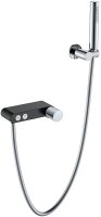 Смеситель для душа Boheme Stick 123-BCR.2 Черный матовый Хром