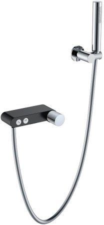 Смеситель для душа Boheme Stick 123-BCR.2 Черный матовый Хром 