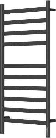 Полотенцесушитель электрический Point Селена PN16850B П10 500x1000, диммер справа, черный 