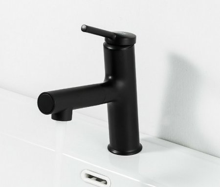 Смеситель для раковины Gappo G1052-76 Черный матовый 