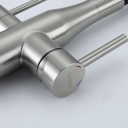 Смеситель для кухни Gappo G4399-65 Сатин Черный 