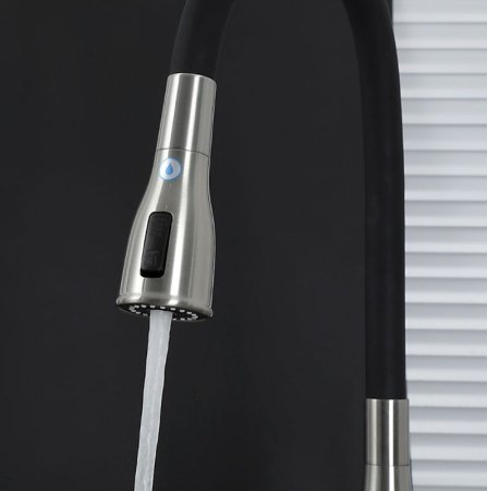 Смеситель для кухни Gappo G4399-65 Сатин Черный 