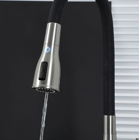 Смеситель для кухни Gappo G4399-65 Сатин Черный 