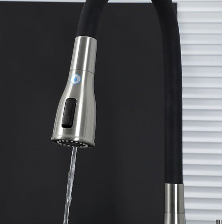 Смеситель для кухни Gappo G4399-65 Сатин Черный 