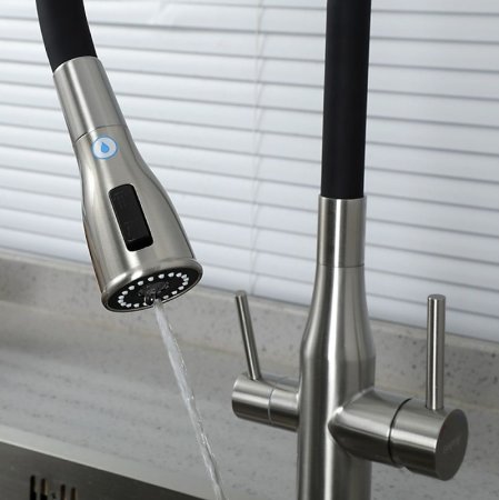 Смеситель для кухни Gappo G4399-65 Сатин Черный 